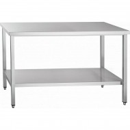 Стол островной ABAT (АБАТ) СПРО-7-6 столешница-нерж., каркас с полкой-нерж. 21000801200